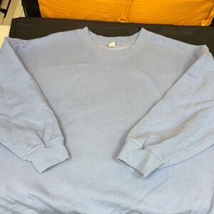 Old Navy Oversized size XL Light Blue Crewneck Sweatshirt
